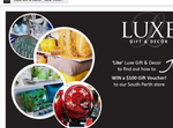 Win a $100 'Luxe Gift & Decor' gift voucher!