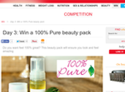Win a '100% Pure' beauty pack!