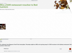 Win a $100 restaurant voucher to Red Lantern