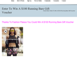 Win a $100 'Running Bare' voucher!
