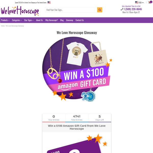 Win a $100 USD Amazon Gift Card