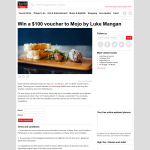 Win a $100 voucher to Mojo by Luke Mangan