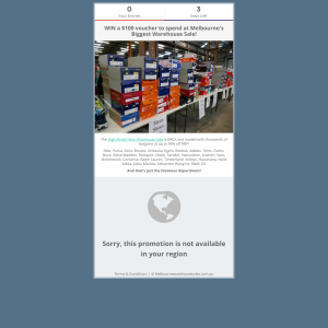 Win a $100 voucher to spend at Melbourne's biggest warehouse sale! - Melbourne Warehouse Sale