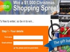 Win a $1000 Christmas shopping spree!