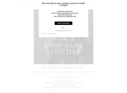 Win a $1000 SABA Wardrobe Voucher