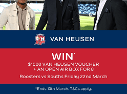 Win a $1000 Van Heusen Voucher + an Entire Open Air Box