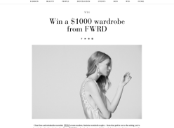 Win a $1000 wardrobe from FWRD