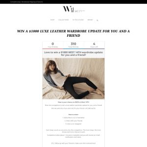 Win a $1000 WEST 14TH wardrobe update for you and a friend