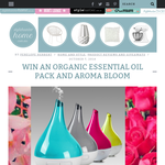 Win a $110 - Aroma Bloom + $22.95 Essential Organic Oil - Style Hunter Home
