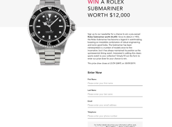 Win a $12,000 Rolex Watch