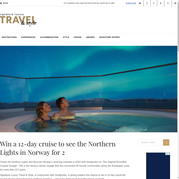 Win a 12-Day Cruise to See The Northern Lights in Norway for 2
