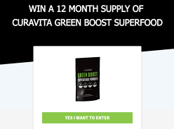 Win a 12 month supply of Green Boost Super Food Powder