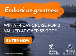 Win a 14-Day Cruise for 2 from Sydney to Auckland