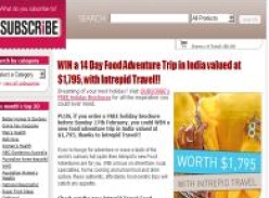 Win a 14 day food adventure trip in India!