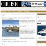 Win a 15-day Evergreen Tours Amsterdam-to-Budapest river cruise!