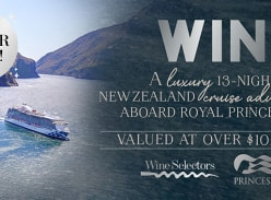 Win a 15 Night New Zealand Cruise for 2 Aboard The Royal Princess