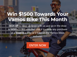 Win a $1500 Vamos Bikes Voucher