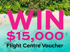 Win a $15k Flight Centre Voucher