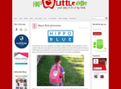 Win a $160+ Hippo Blue prize pack in the design of your choice (Includes Large Backpack, Lunch Bag and Mega Labels Value Pack)