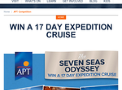 Win a 17 day expedition cruise!