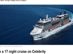 Win a 17 night cruise on Celebrity Solstice!