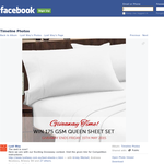 Win a 175 GSM Queen Sheet Set