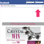 Win a 1950's vintage crystal necklace worth $300!
