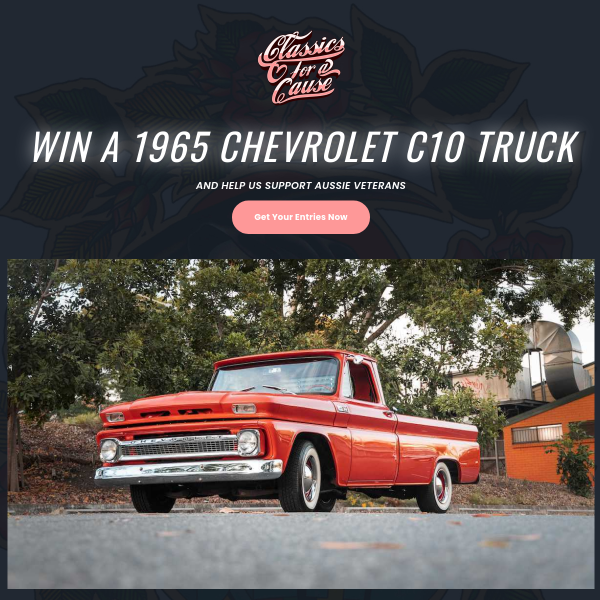 Win a 1965 Chevrolet C10 Truck