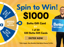 Win a $1K Betta Gift Card