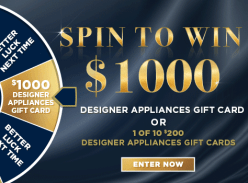 Win a $1K Designer Appliances Card