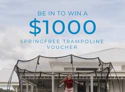 Win a $1K Springfree Trampoline Voucher