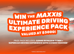 Win a $2,000 Maxxis Tyres Voucher