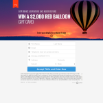 Win a $2,000 Red Balloon Gift Card