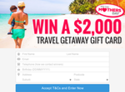 Win a $2,000 Travel Getaway Card