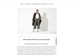 Win a $2,000 Winter Wardrobe!