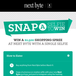 Win a $2,500 'Next Byte' shopping spree!