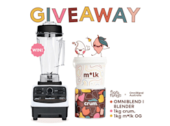 Win a 2 Litre Omniblend I Blender and a Stash of 1kg Crum