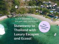 Win a 2-Person 5-Night Thailand Holiday & Ecosa Bedding