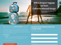 Win a 2 piece Catherine Manuell Design luggage set