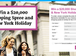 Win a $20,000 shopping spree & New York holiday!