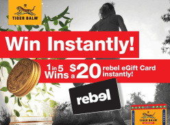 Win a $20 Rebel Gift Card Instantly