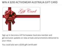 Win a $200 'Activewear Australia' gift certificate!