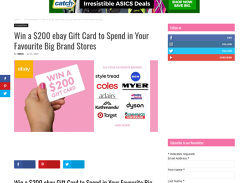 Win a $200 eBay Giftcard