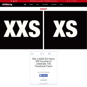 Win a $200 Ed Harry Gift Voucher
