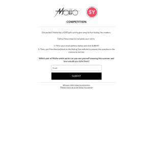 Win a $200 Motto gift card