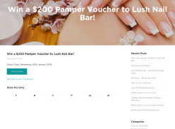 Win a $200 Pamper Voucher to Lush Nail Bar