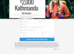 Win a $2000 Kathmandu Gift Voucher
