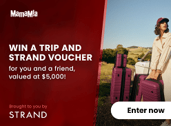 Win a $2000 travel voucher & $3000 Strand voucher