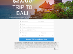Win a $2000 Trip to Bali