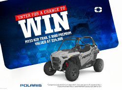 Win a 2023 Polaris RZR Trail S 1000 Premium